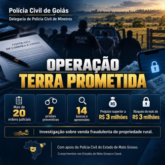 Operação Terra Prometida: Polícia Civil prende seis investigados por fraude milionária