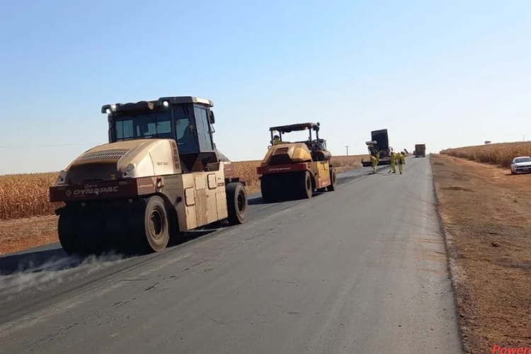 Obras nas GOs 220 e 516, em Perolândia, entram em fase final